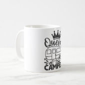 Mug Queen Of The Camper Drôle Citation Camping Dit : (Devant gauche)