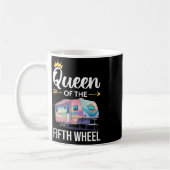 Mug Queen Of The Fifth Wheel Camping Love Camper Vacat (Gauche)