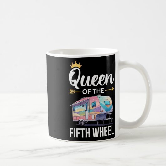 Mug Queen Of The Fifth Wheel Camping Love Camper Vacat (Droite)