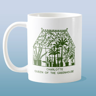 Mug Queen of the Greenhouse Jardinage personnalisé