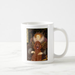 Mug Queen - Poodle rouge foncé N° 1