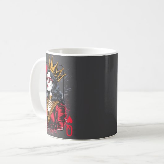 Mug Queen Valentines Card Hearts Squad (Devant gauche)