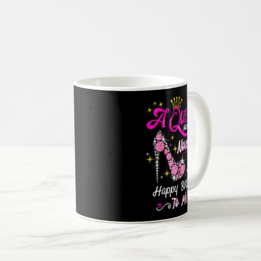 Mug Queen Was Born In November Cute Funny Happy Birthd (Devant droit)