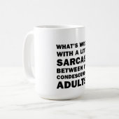 Mug Quel est le problème avec un peu de sarcasme (Devant gauche)