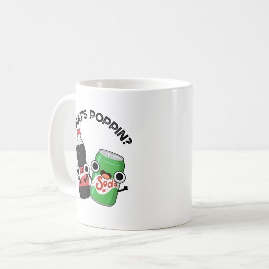 Mug Quel est Poppin Funny Soda Pun Pop (Devant gauche)