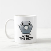 Mug Quel Hexagon Hex Funny Forme Le Pun (Gauche)
