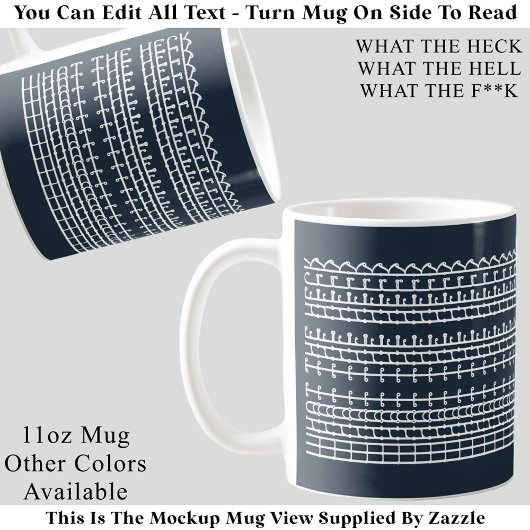 Mug Quel message caché, bon sang ! Citation drôle 132W