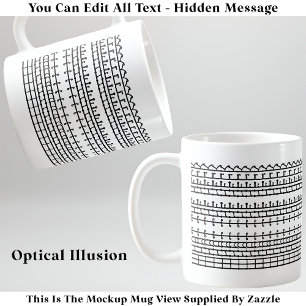 Mug Quel Message Caché Drôle Citation 132BW