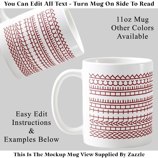 Mug Quel Message Caché Personnalisé Diantre Citation 1