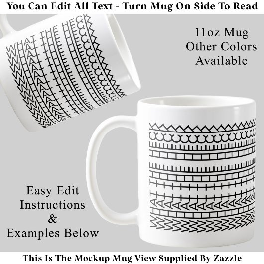 Mug Quel Message Caché Personnalisé Incroyable 142BW C