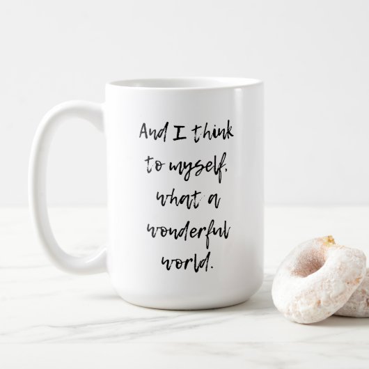 Mug Quel monde merveilleux (Avec donut)