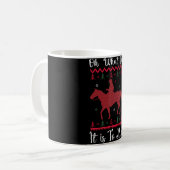 Mug Quel plaisir de faire du cheval à Noël (Devant gauche)