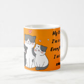 Mug quel plus beau cadeau que l'amour d'un chat (Devant droit)