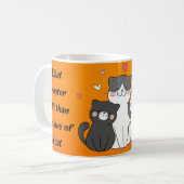 Mug quel plus beau cadeau que l'amour d'un chat (Devant gauche)
