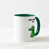 Mug Quelle charge de croc amusant Alligator Cartoon (Devant droit)