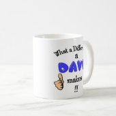 Mug Quelle différence un Dave fait à tasse. Cadeau de (Devant droit)