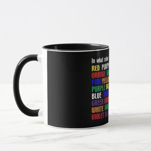 Mug Quelle est ma couleur ? (Gauche)