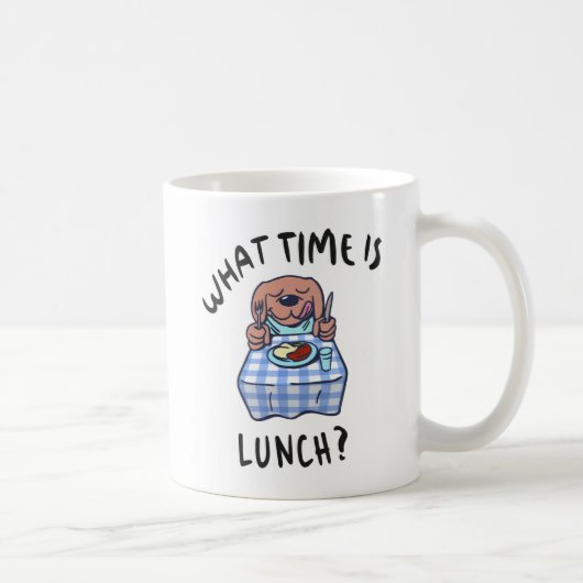 Mug Quelle heure est le déjeuner (Droite)