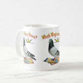 Mug Quelle manière est maison ? Art de pigeon (Devant gauche)