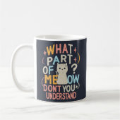 Mug Quelle partie de Meow ne comprend pas chat drôle (Gauche)