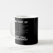 Mug Quelle partie de Ne comprenez-vous pas ? Machinist (Devant gauche)