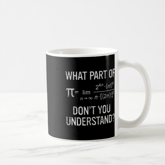 Mug Quelle partie de Ne pas comprendre l'équation math (Droite)
