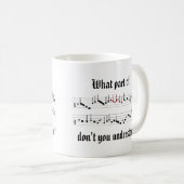 Mug Quelle partie de notation musicale médiévale de la (Devant droit)