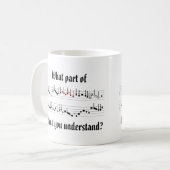 Mug Quelle partie de notation musicale médiévale de la (Devant gauche)