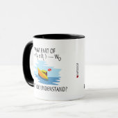 Mug Quelle partie de principe d'Archimède ? (Devant gauche)