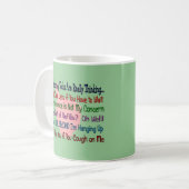 Mug Quelles TECHNOLOGIES de pharmacie PENSENT VRAIMENT (Devant gauche)