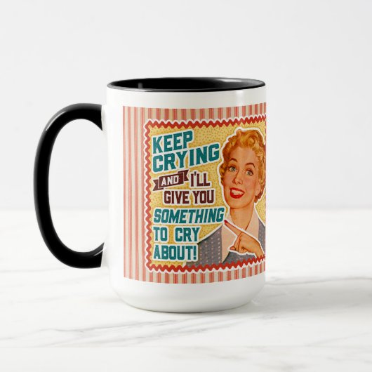 Mug Quelque Chose À Dire - Retro Maman (Gauche)