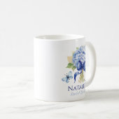 Mug Quelque chose de Blue Hydrangea Fête des mariées p (Devant droit)
