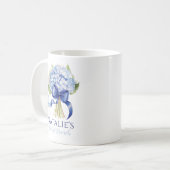 Mug Quelque chose de Blue Hydrangea Fête des mariées p (Devant gauche)