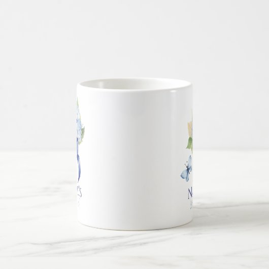 Mug Quelque chose de Blue Hydrangea Fête des mariées p (Centre)