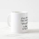 Mug Quelque Chose De Merveilleux Citation Positive Aff (Devant gauche)