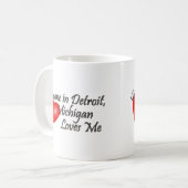 Mug Quelqu'un à Detroit m'aime (Devant gauche)