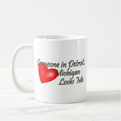 Mug Quelqu'un à Detroit m'aime (Gauche)