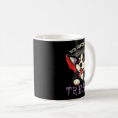 Mug Quelqu'un a dit friandise - Chien vampire chauve-s (Devant droit)