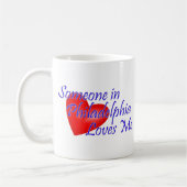Mug Quelqu'un à Philadelphie m'aime (Gauche)
