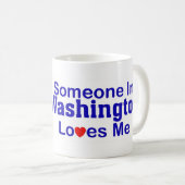 Mug Quelqu'un à Washington m'aime (Devant droit)