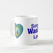 Mug Quelqu'un à Washington m'aime (Devant gauche)