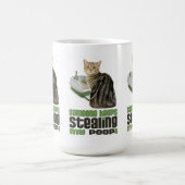 Mug Quelqu'Un Continue À Voler Mon Poop Cat Art (Centre)