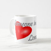 Mug Quelqu'un dans Austin, le Texas m'aime (Devant gauche)