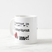 Mug Quelqu'un dans le Connecticut m'aime (Devant gauche)