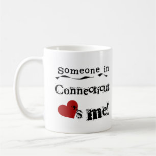 Mug Quelqu'un dans le Connecticut m'aime