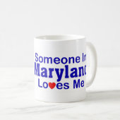 Mug Quelqu'un dans le Maryland m'aime (Devant droit)
