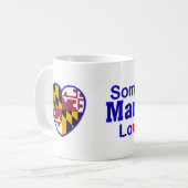 Mug Quelqu'un dans le Maryland m'aime (Devant gauche)