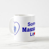 Mug Quelqu'un dans le Massachusetts m'aime (Devant gauche)