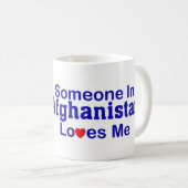 Mug Quelqu'un en Afghanistan m'aime (Devant droit)