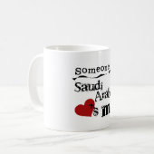 Mug Quelqu'un en Arabie Saoudite m'aime (Devant gauche)